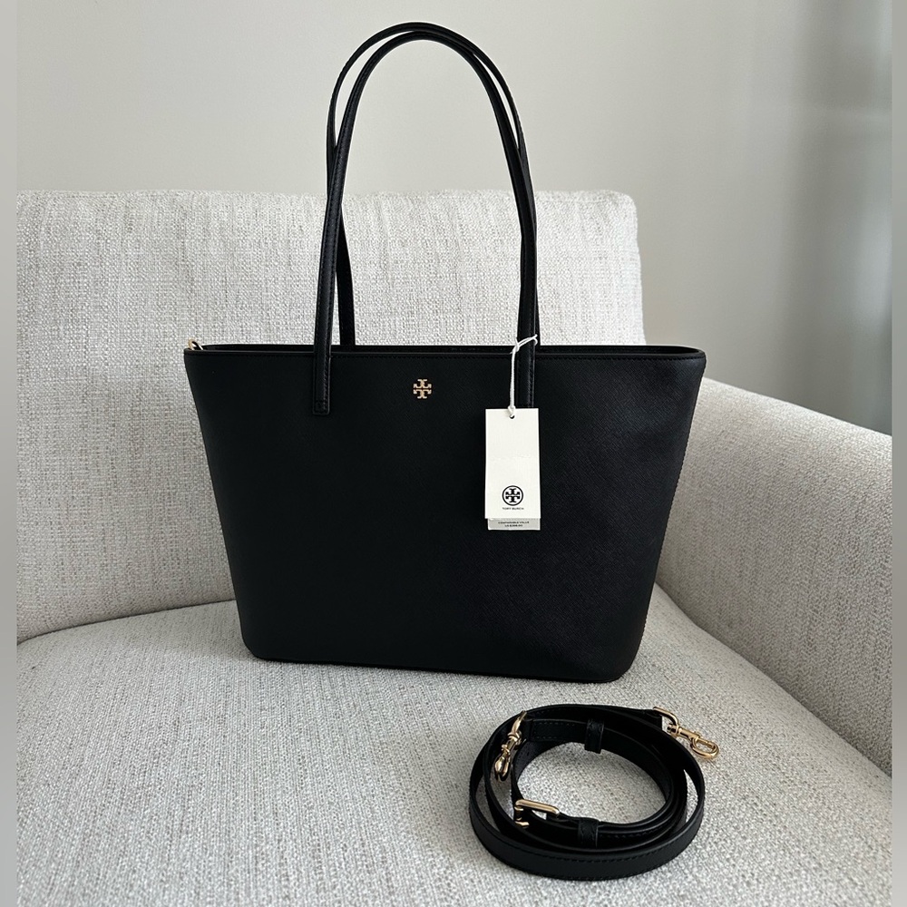 NWT Tory Burch Small Tote in Black